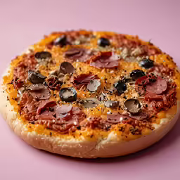 the pizza is ready to eat and be eaten