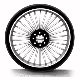 a tire is shown on a wheel