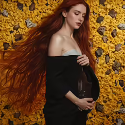 an image of a woman that is holding a purse