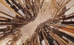 this is a digital illustration of an abstract structure