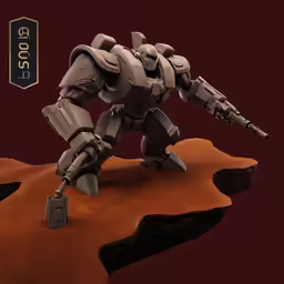 a robot toy that is on top of a table