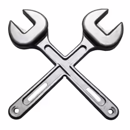 the wrench and spanner have been used for repairs