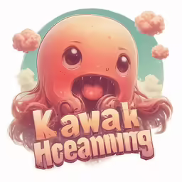a close up of an animal near the words kawaki screaming