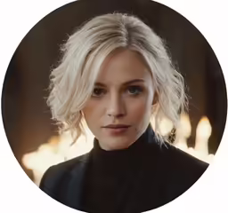 a woman is wearing a black outfit and looks to the side
