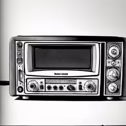 a microwave sits on top of a refrigerator