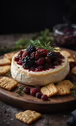 some biscuits that are on top of some cheese