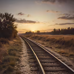 the sun setting on train tracks that mean they will be replaced