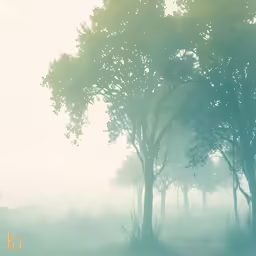 a horse grazing in the woods next to a tree