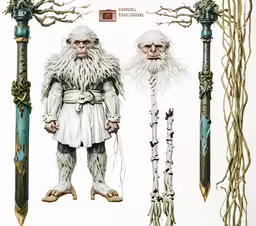 a series of fantasy and creepy characters designed by the artist