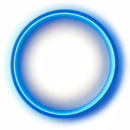 this is an illustration of a circular of neon blue colors