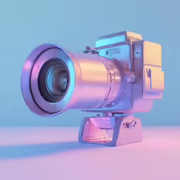 a close up view of a camera sitting on a table