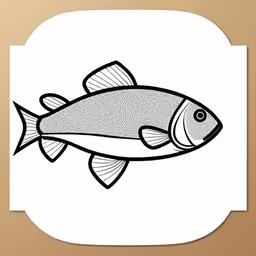 a fish that is in the shape of a round