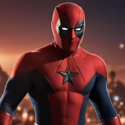 a cartoon character dressed as spider man