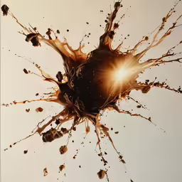 this is a close up shot of some brown paint on a wall