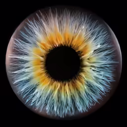 a close up image of an iris of eyes
