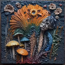 some artwork that has been created on the side of a building