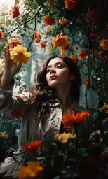 an image of a woman that is in the woods