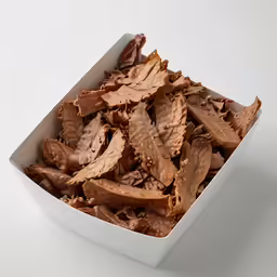 this is a box of slices of apple wood