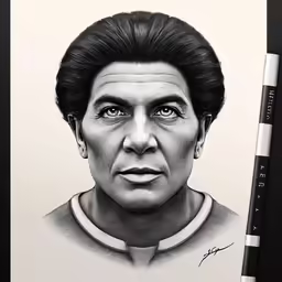 a black and white drawing of ronald ronald garcetti