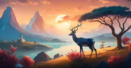 an animal that is standing in the grass