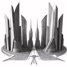 a surreal architecture show from the 1970s is going on
