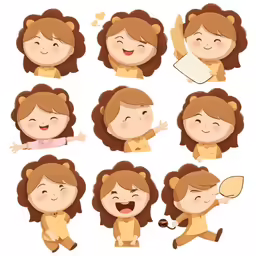 various types of people making funny expressions