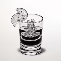 an artistic photo of some sort of glass with ice