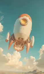 a white airplane flying in the sky with clouds