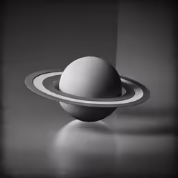 an image of a ball in space