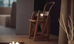 the front of a hotel room with two chairs on it