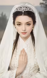 an image of a woman wearing a wedding veil