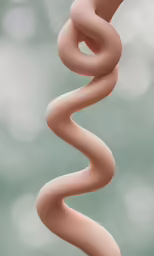 an artistic drawing of two long curved objects