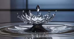 a crystal crown atop a shiny glass table