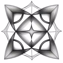a stylized design made of several squares of black and white,an image of an abstract object