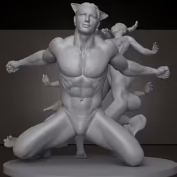 an image of a male body in different poses