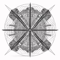 a circular object with lines on the inside
