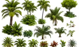 an image of palm trees on white background