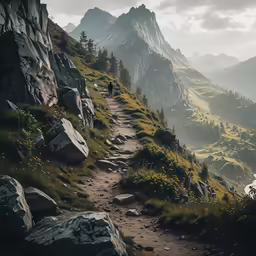 the trail up to the top is very pretty