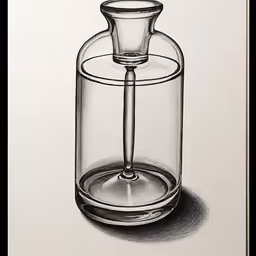 the glass is filled with water and is still attached to the side