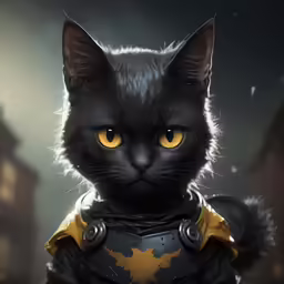 a cat that is wearing a batman outfit
