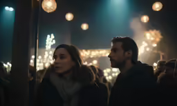 a man and a woman standing next to each other