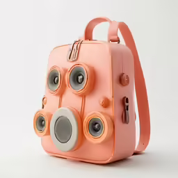 a little case that is made of a speaker system
