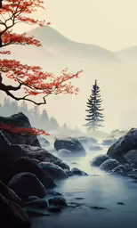 an image of a beautiful mountain scenery that is really scenic
