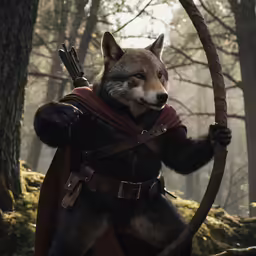 a person in a costume that has a sword in his hand