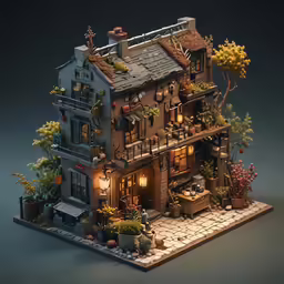 this is an unusual house and it appears to have built it