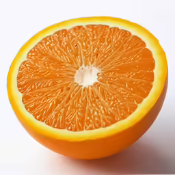 a grapefruit fruit sliced up in half