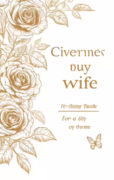 a card that says give me a wife