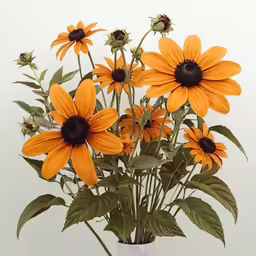 a vase filled with lots of yellow flowers