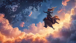 a woman riding on the back of a horse