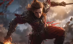 a character from the middle earth in an action role